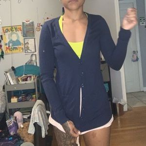 Navy blue cardigan